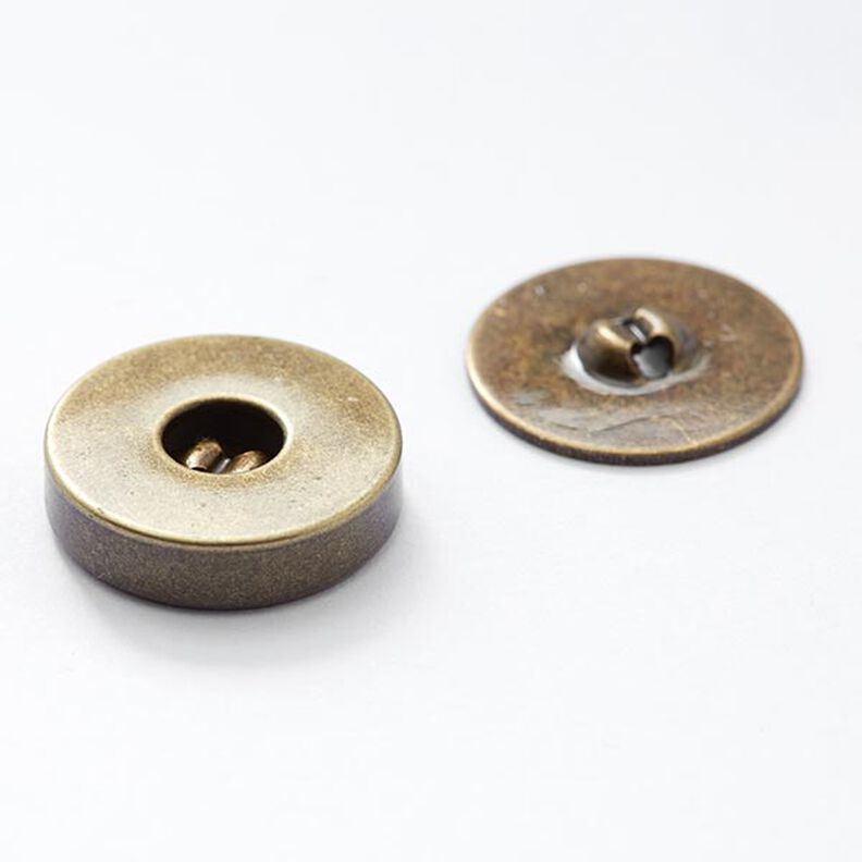 Magnetknopf [  Ø18 mm ] – altgold metallic,  image number 1