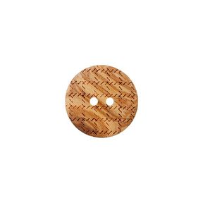 Holzknopf 2-Loch – beige, 