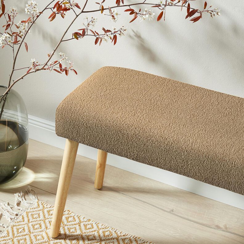Polsterstoff Teddy weich – taupe, image number 5