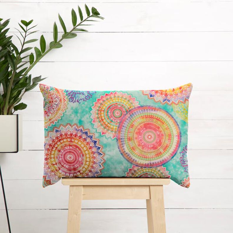 Outdoorstoff Canvas Mandala – mint,  image number 6