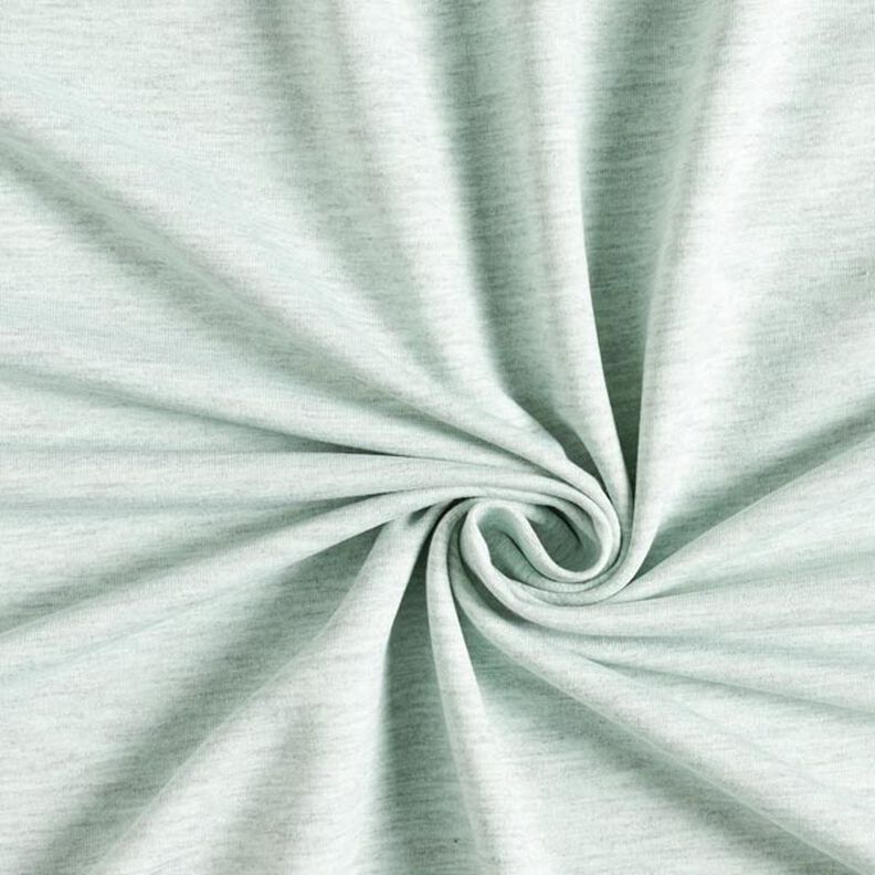 French Terry Fein Melange – mint/grau, image number 1