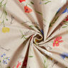 Dekostoff Halbpanama Alpenblumen – natur/blau,  thumbnail number 3