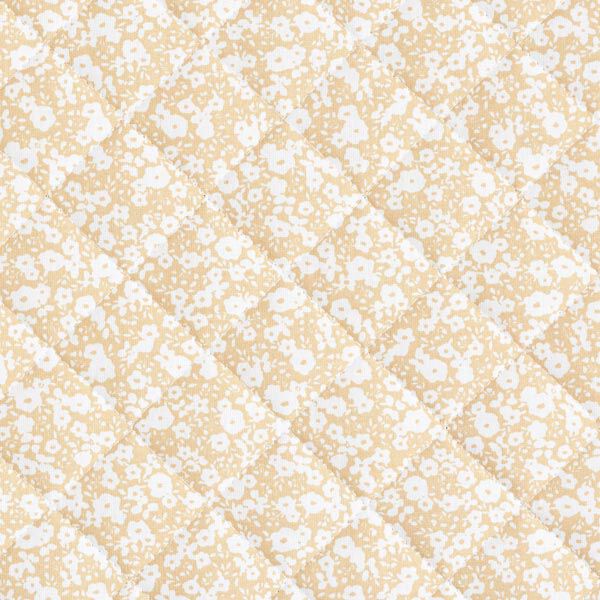 Steppstoff Doubleface kleine Blumensträuße – marineblau/sand, image number 5