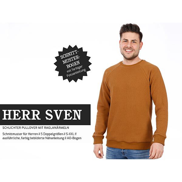 HERR SVEN schlichter Pullover mit Raglanärmeln | Studio Schnittreif | 42-60,  image number 1