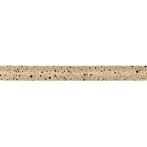Schrägband Kleckse [20 mm] – beige/schwarz, 
