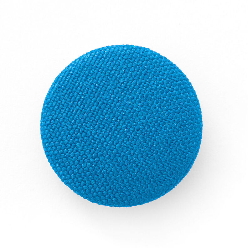 Bezogener Knopf, Classic Poly – türkisblau,  image number 1