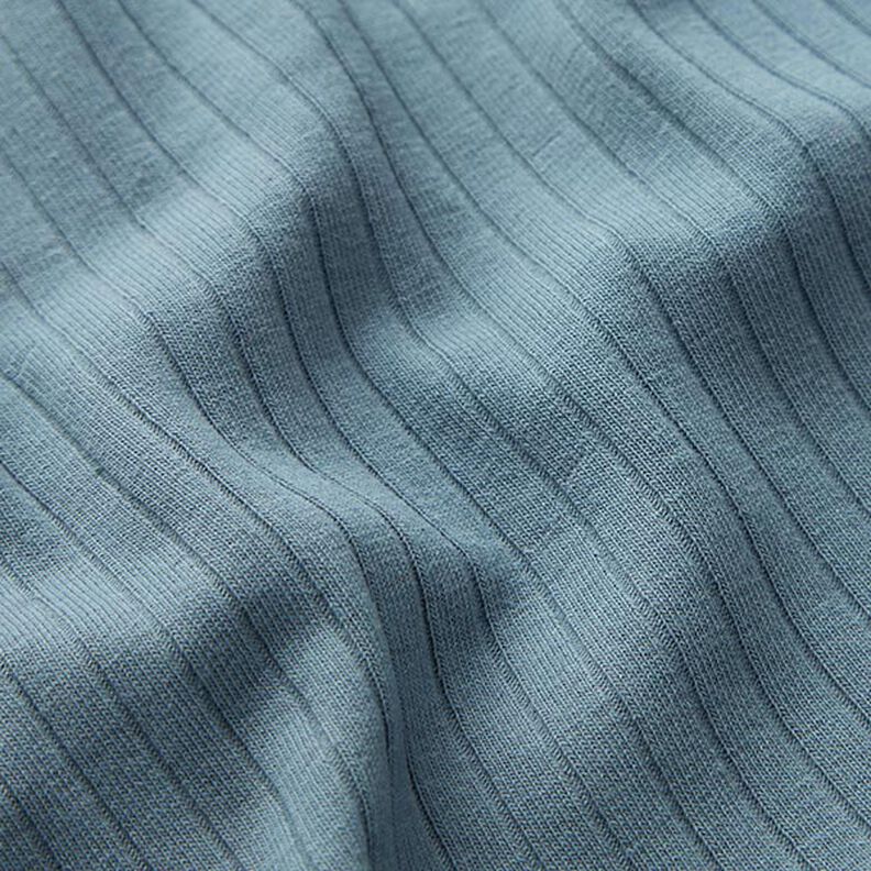 Rippenjersey uni – taubenblau,  image number 3