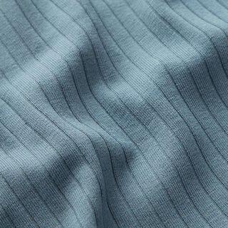 Rippenjersey uni – taubenblau, 