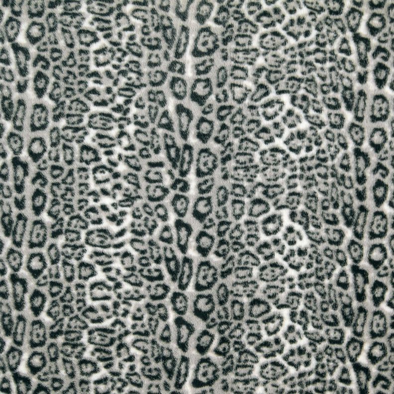 Kunstfell Schneeleopard – silber/anthrazit, image number 1