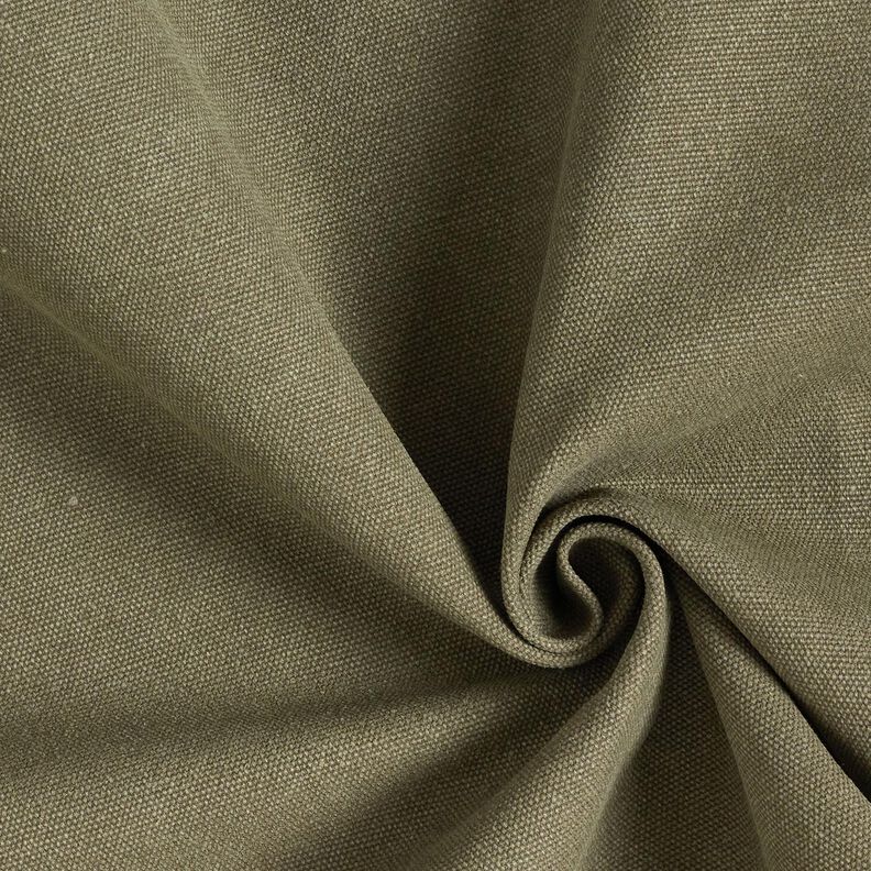 Dekostoff Canvas gewachst – khaki,  image number 1