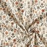Musselin/ Doppel-Krinkel Gewebe Herbstblumen – wollweiss,  thumbnail number 3