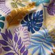 Dekostoff Halbpanama farbenfrohe Blätter – natur/pastellflieder,  thumbnail number 2