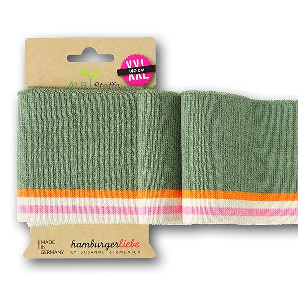 GOTS Bio Strickbündchen CUFF ME COLLEGE [140 cm | 7,5 cm] | Albstoffe | Hamburger Liebe,  image number 1