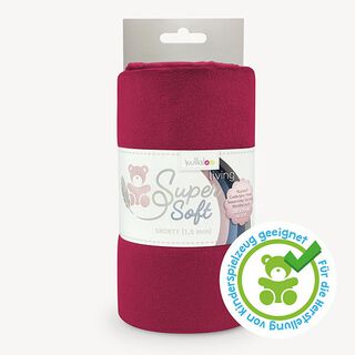 Plüsch SuperSoft SHORTY [ 1 x 0,75 m | 1,5 mm ] - bordeauxrot | Kullaloo, 