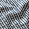 Dekostoff Halbpanama feine Streifen – jeansblau/natur,  thumbnail number 2