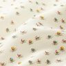Glänzender Baumwollstoff Blümchen – wollweiss,  thumbnail number 2