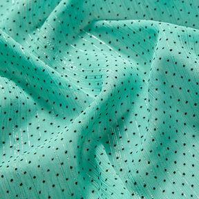 Chiffon Glitzerstreifen und Pünktchen – türkis, 