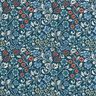 Baumwollstoff Cretonne Blumenranken – petrol/helltaupe,  thumbnail number 1