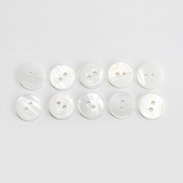 Blusen Knopf Set [ 10-teilig ] – weiss,  image number 2