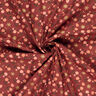 Baumwollstoff Popeline klassische Rosen – dunkelrot/gold,  thumbnail number 3