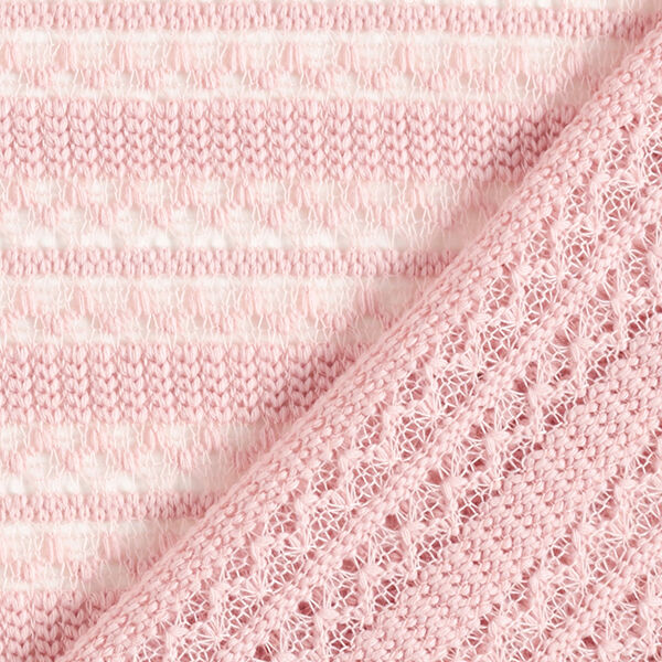 Strickstoff transparente Streifen – rosa, image number 4