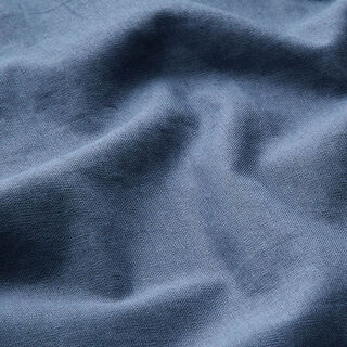 Leinen-Baumwoll-Mix Uni – stahlblau, 