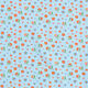 Baumwolljersey Blumenwiese und herzen – hellblau,  thumbnail number 1