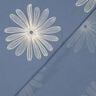 Baumwollstoff Blumenstickerei &ndash; taubenblau,  thumbnail number 4