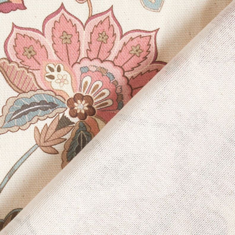 Halbpanama grosse Bl&uuml;ten &ndash; natur/schilf,  image number 4