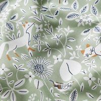 Baumwollstoff mit verschiedenen Motiven