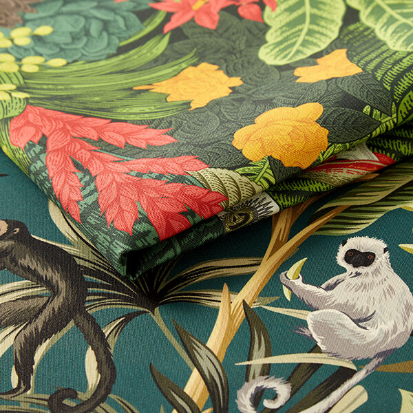 Outdoorstoff Canvas Exotische Pflanzen – dunkelgrün,  image number 5