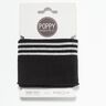 Cuff Strickbündchen Lurex – schwarz/silber metallic,  thumbnail number 1