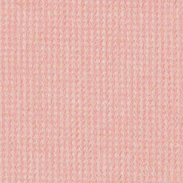 Angerauter Strickjacquard kleines Karo – altrosa/weiss, image number 1