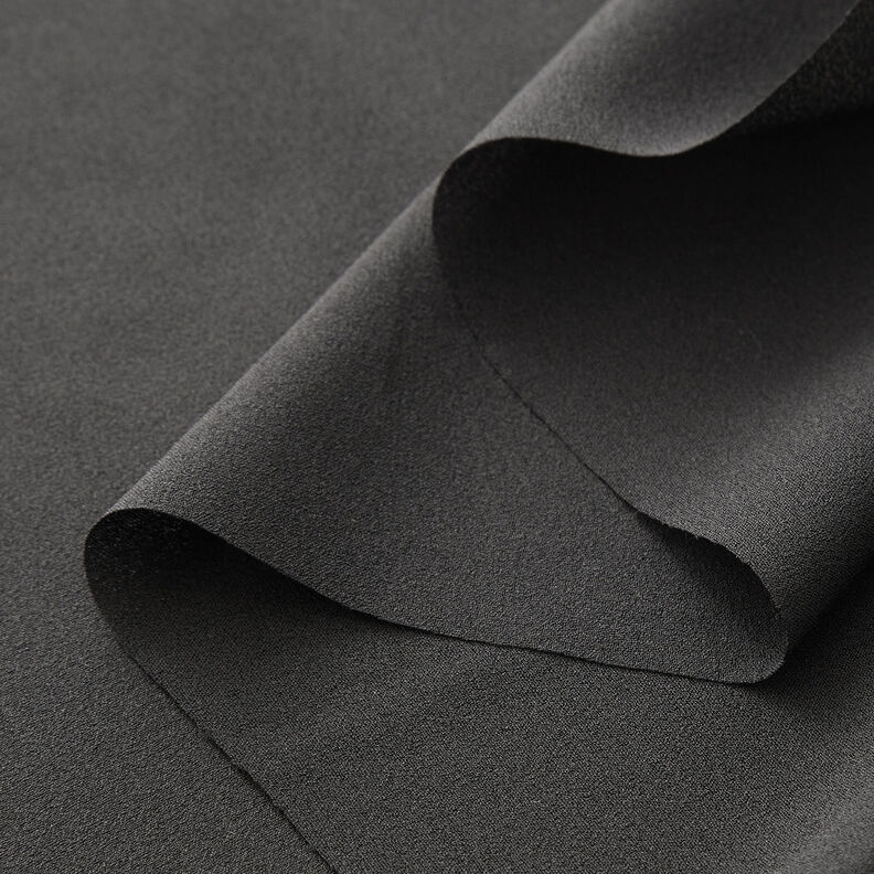 Crêpe Georgette – schwarz,  image number 4