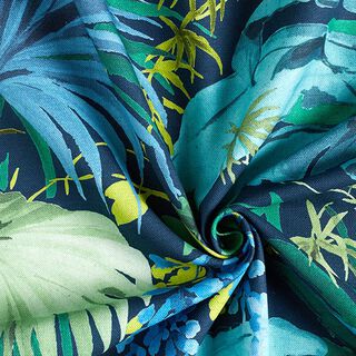 Halb-Panama Dekostoff Polinesia – blau/grün, 