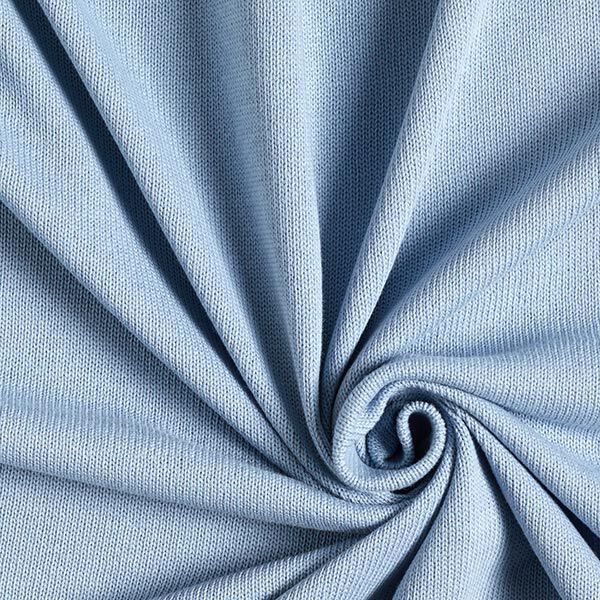 Baumwoll-Strickstoff – blaugrau | Reststück 100cm