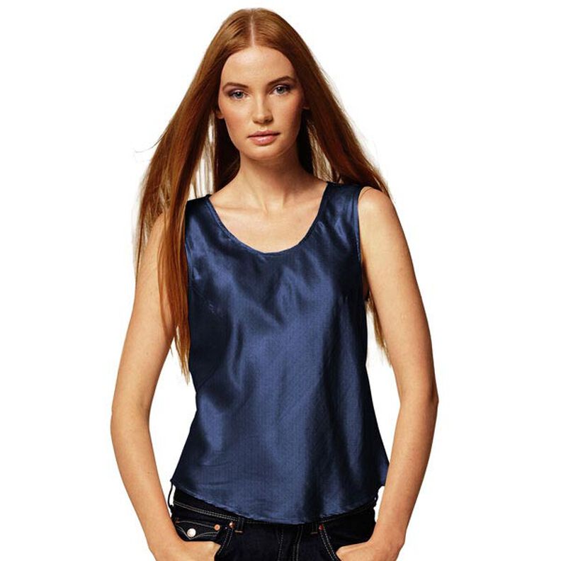 Stretch Satin – navy, image number 4