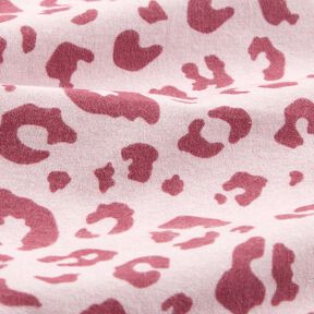 Baumwollflanell Leoprint &ndash; rosa/pink, 