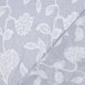 Baumwoll Jacquard Streifen & Blumen buntgewebt &ndash; weiss/blau,  thumbnail number 4