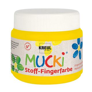 MUCKI Stoff-Fingerfarbe [ 150 ml ] | Kreul – gelb, 