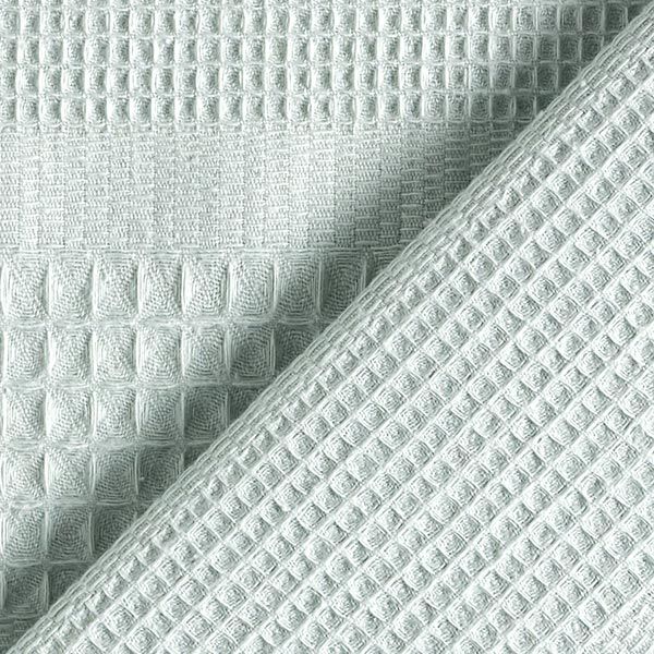 Waffelpiqué Querstreifen – pastellgrün | Reststück 50cm
