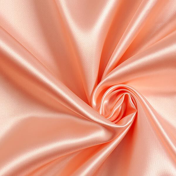 Polyestersatin – lachs | Reststück 50cm