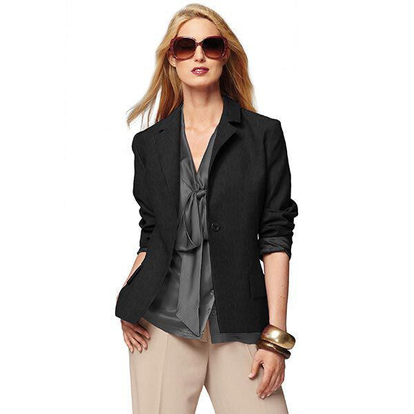 Glattes Lederimitat Stretch – schwarz,  image number 4