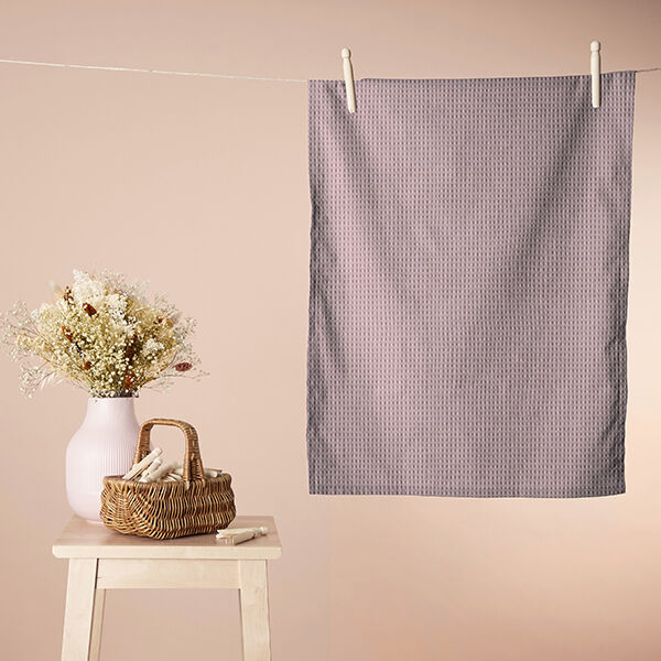 Waffelpiqué – rosé | Reststück 60cm