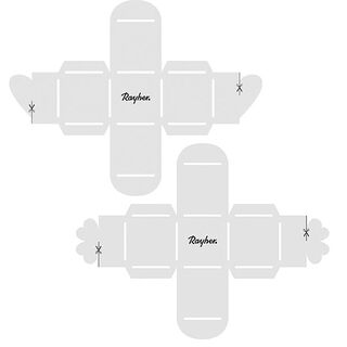 Papierschablone Geschenkschachtel Herz + Kleeblatt | Rayher, 