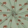 Baumwolljersey Bären | Poppy Fabrics – schilf/maronenbraun,  thumbnail number 3