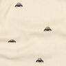GOTS Rippenjersey kleine Autos | Poppy Fabrics – creme/schwarzbraun,  thumbnail number 2