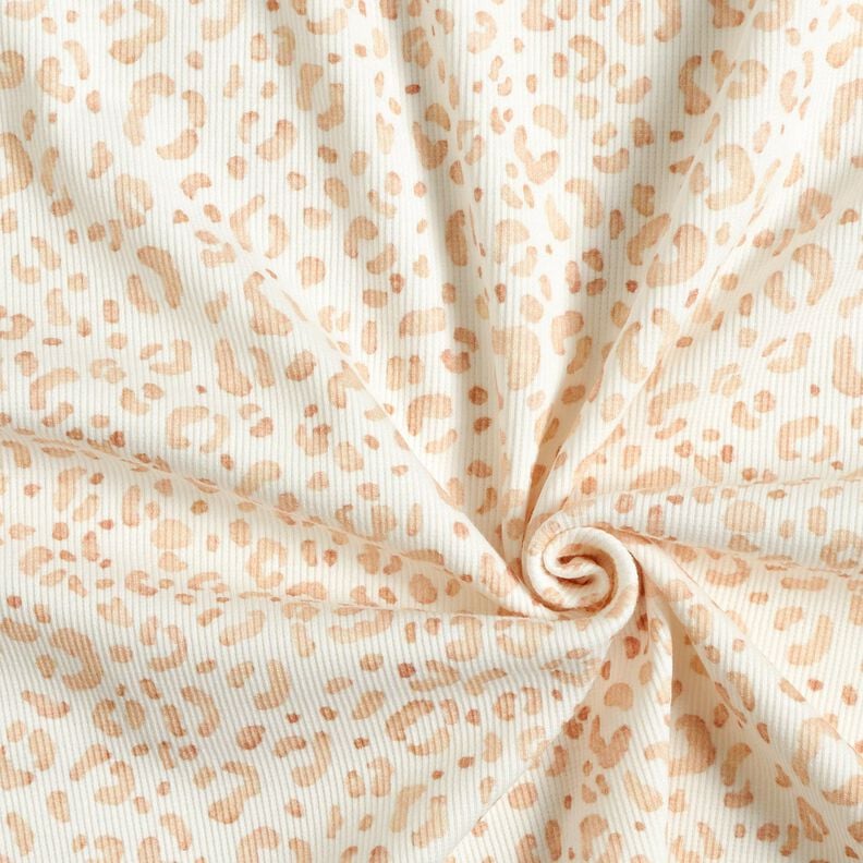 Rippenjersey zarter Leo Digitaldruck &ndash; weiss,  image number 3