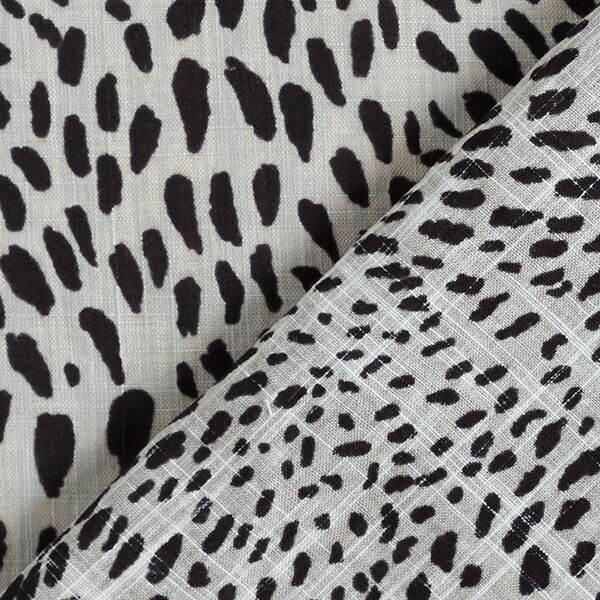 Baumwoll-Viskose-Mix kleine Tupfen – grau/schwarz, image number 4