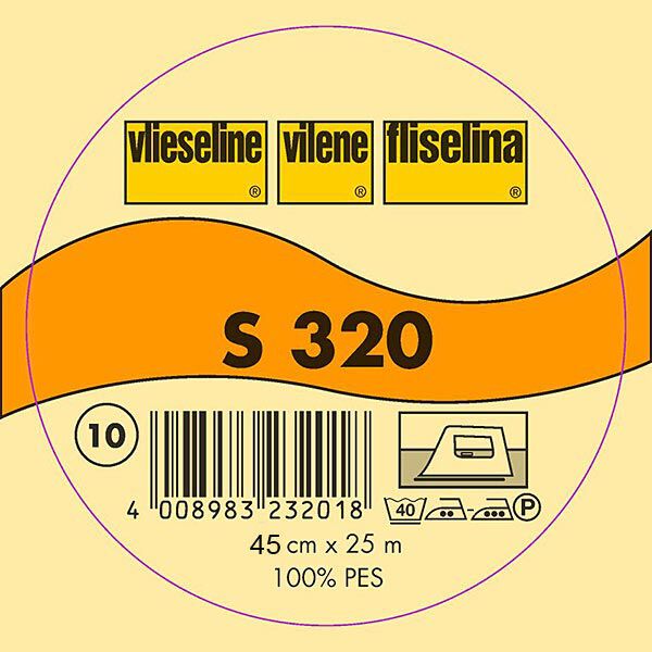 S 320 Schabrackeneinlage | Vlieseline – weiss | Reststück 100cm